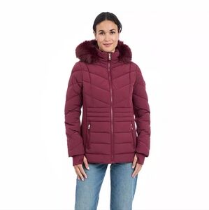Women's London Fog Promo Fitted Puffer Jacket XL
